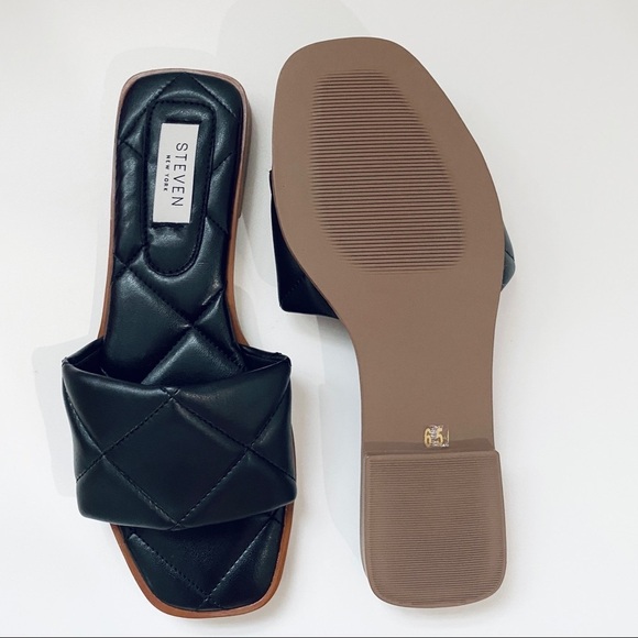 NEW Steven by Steve Madden quilted slides - Picture 3 of 4